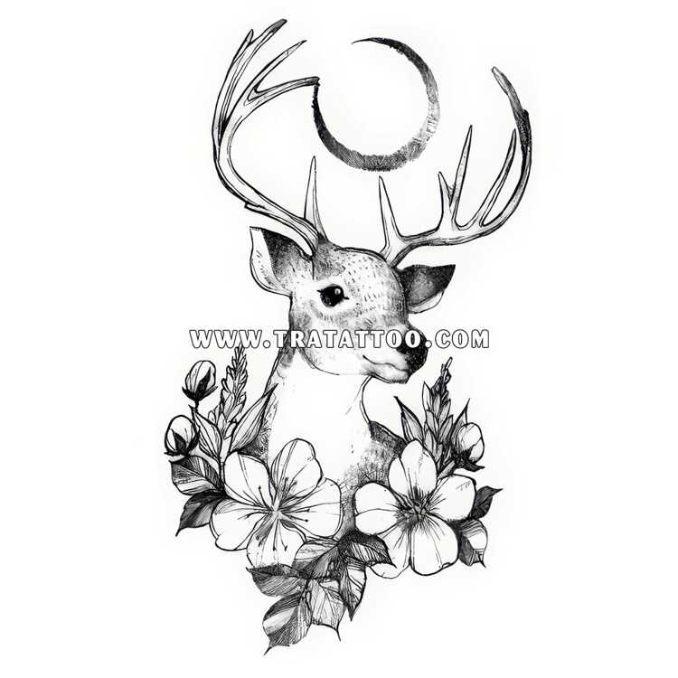 Тату-стікер "Deer"