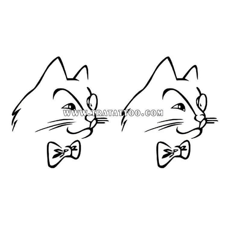 Тату-стикер "Cats"
