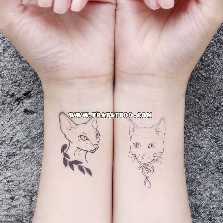 Тату-стикер "Cat"