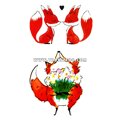 Тату-стикер "LOVE IS IN THE AIR"