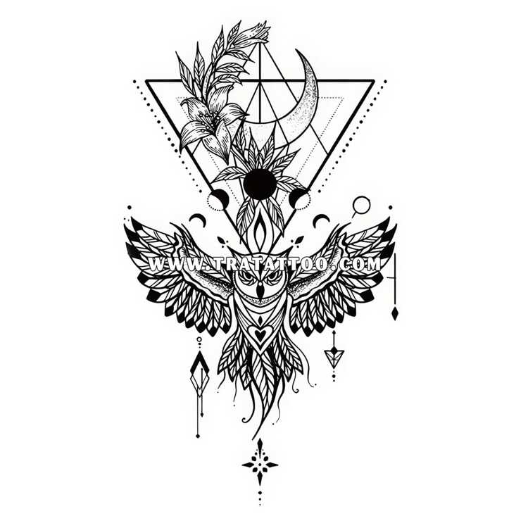 Тату-стикер "Owl"