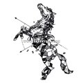 Тату-стикер "Horse"