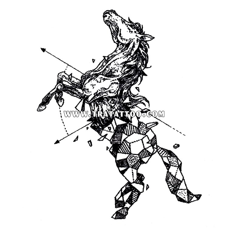 Тату-стикер "Horse"