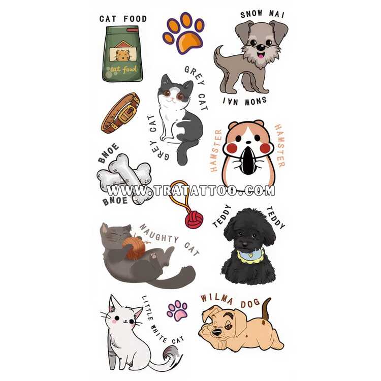 Тату-стикер "Pets"