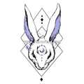 Тату-стікер "Rabbit"