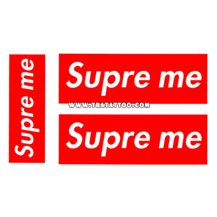 Тату-стикер "Supreme"