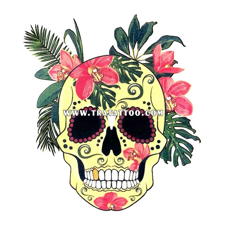 Тату-стикер "Santa Muerte"