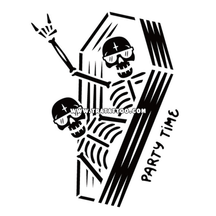 Тату-стикер "Party Time"
