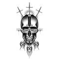 Тату-стикер "Warrior"