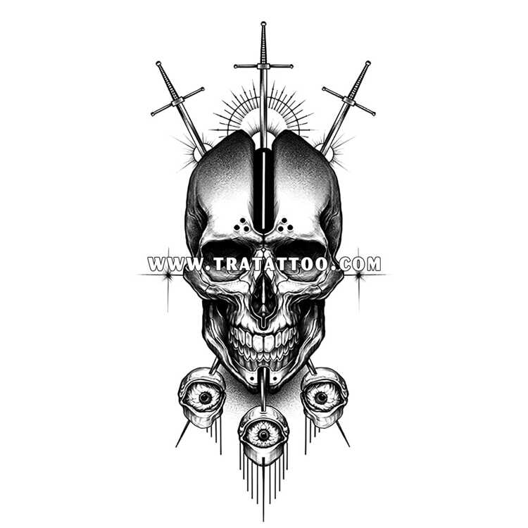 Тату-стикер "Warrior"