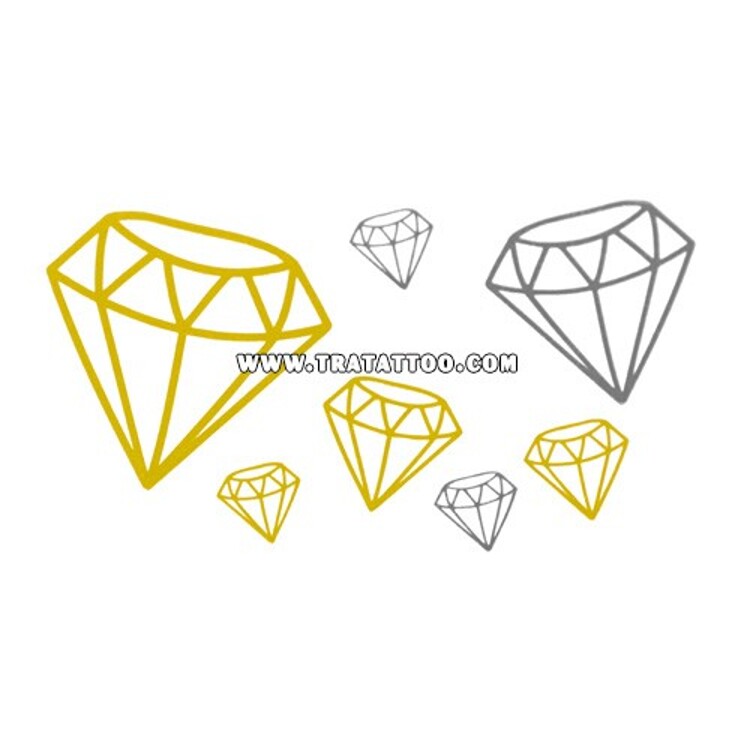 Тату-стикер "Diamonds"