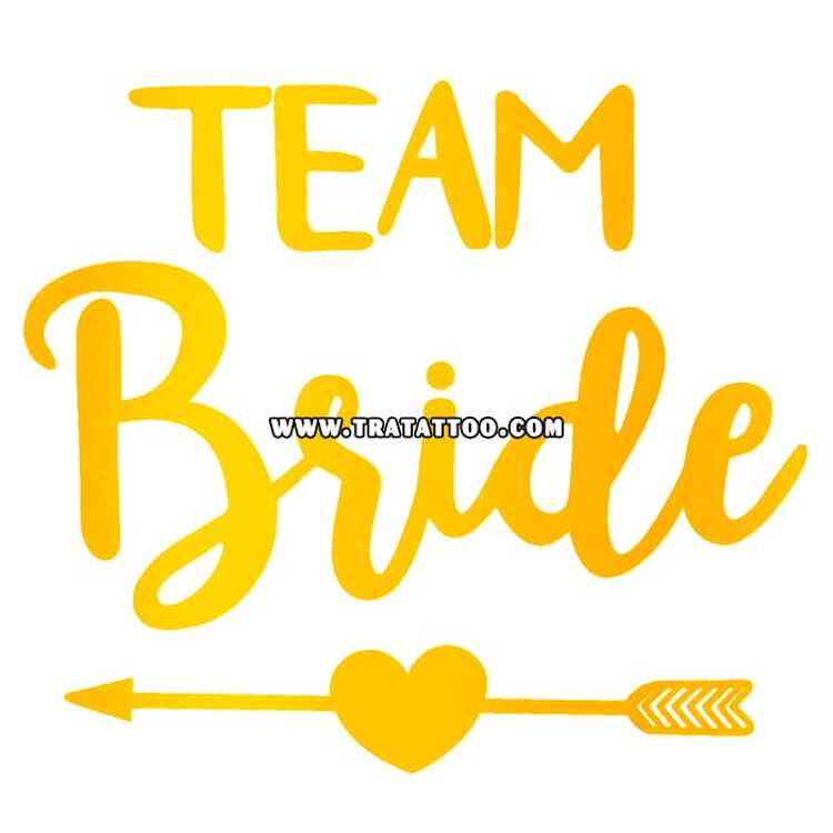 Тату-стикер "Team Bride"