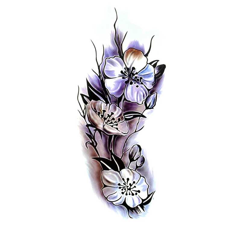 Тату-стикер "Flower"