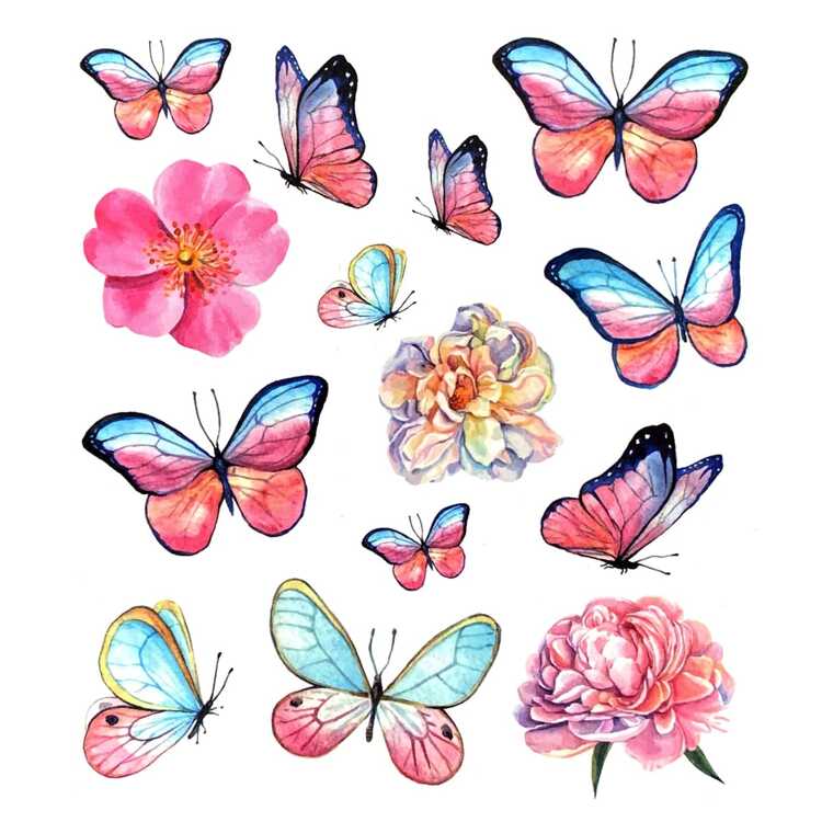 Тату-стікер "Butterflies"