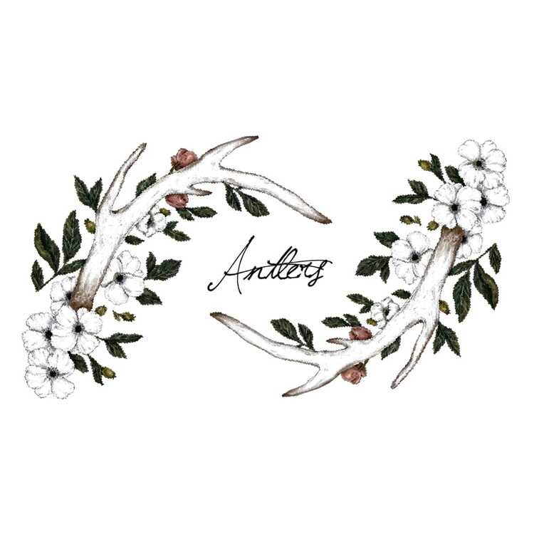 Тату-стикер "Antlers"