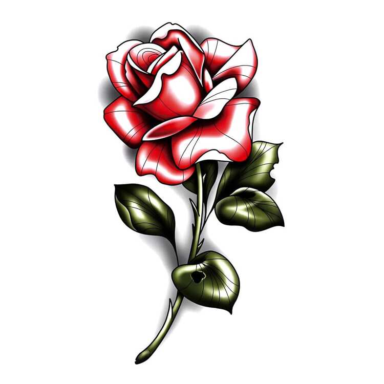 Тату-стікер "Rose"