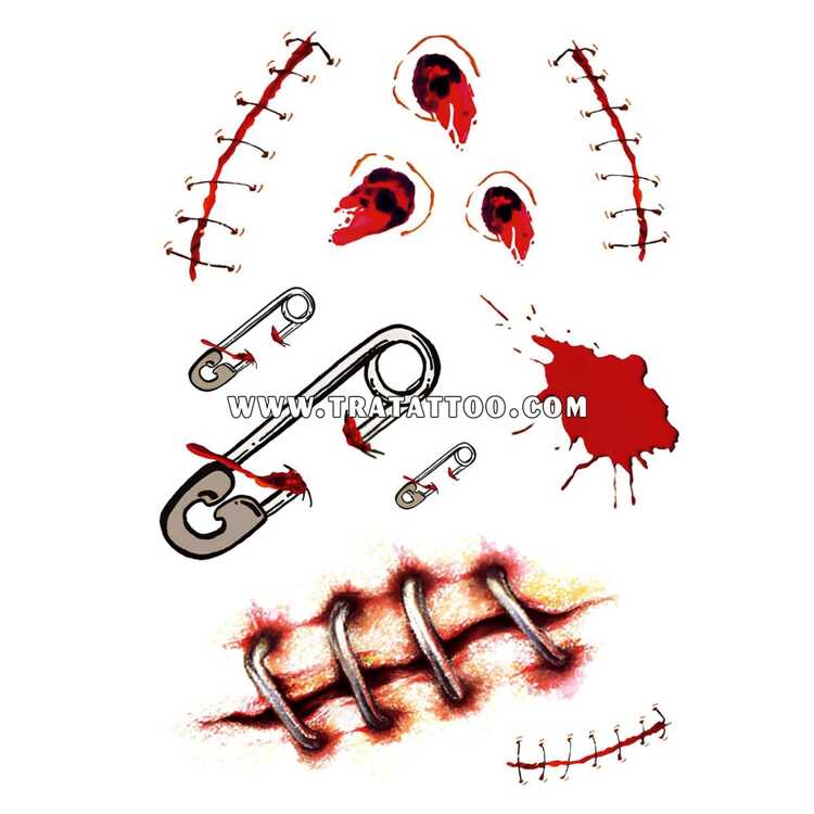 Тату-стікер "Horror"