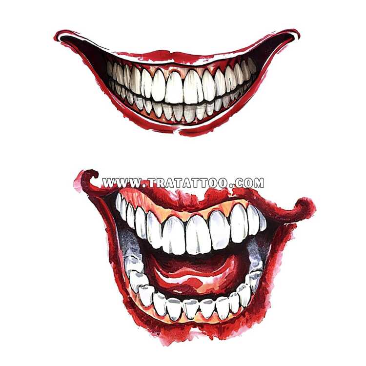 Тату-стикер "Smile"