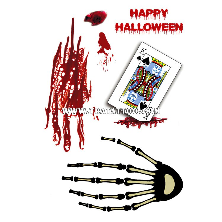 Тату-стікер "Happy Halloween"