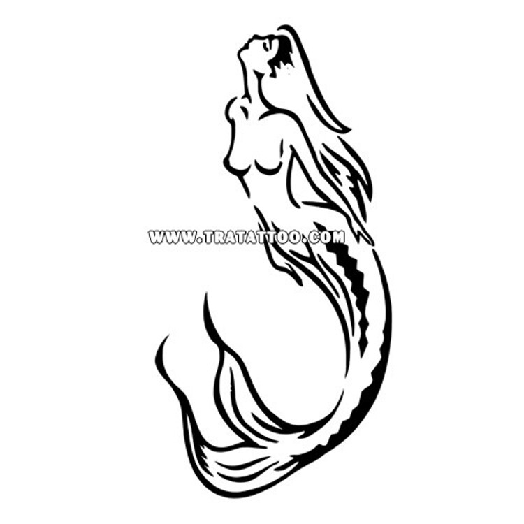 Трафарет "Русалка"