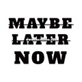 Трафарет "NOW"