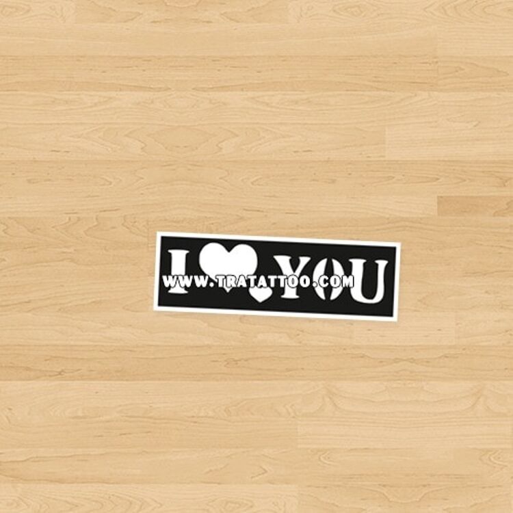 Трафарет "I LOVE YOU"