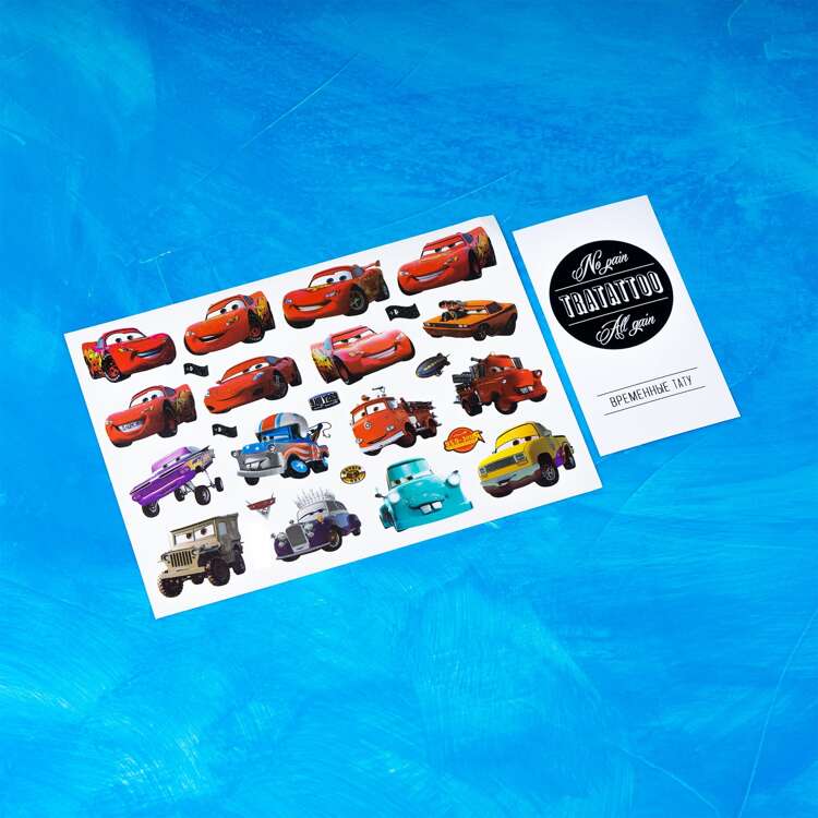 Тату-стикер "Cars"