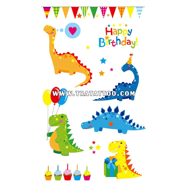 Тату-стікер "Happy Birthday"