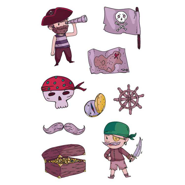 Тату-стикер "Pirates"