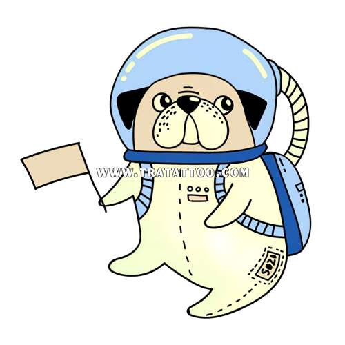 Мопсик-космонавт