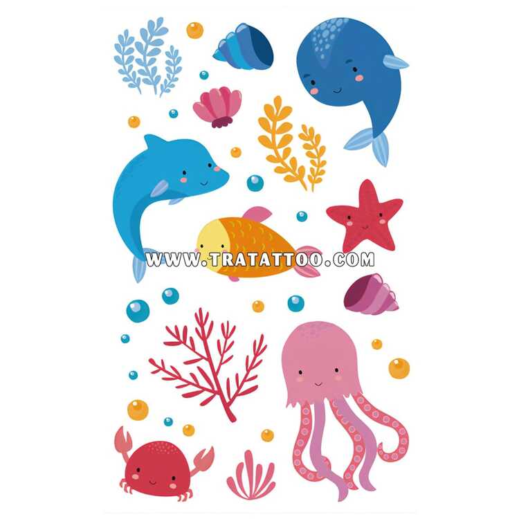 Тату-стикер "Sea Life"