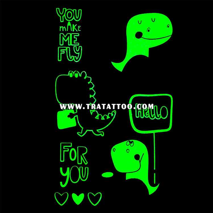 Тату-стикер "You make me fly"