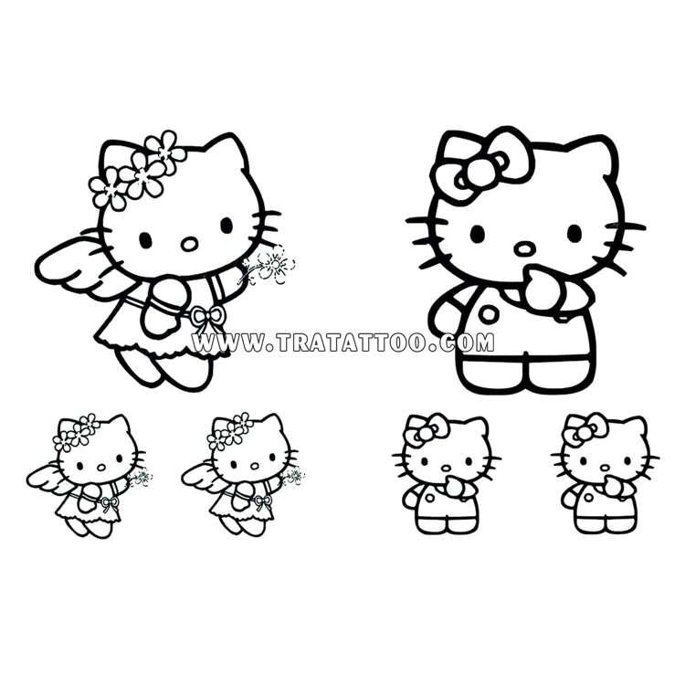 Тату-стикер "Hello Kitty"