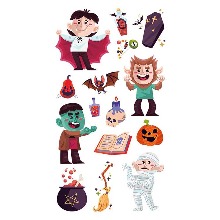Тату-стікер "Halloween"