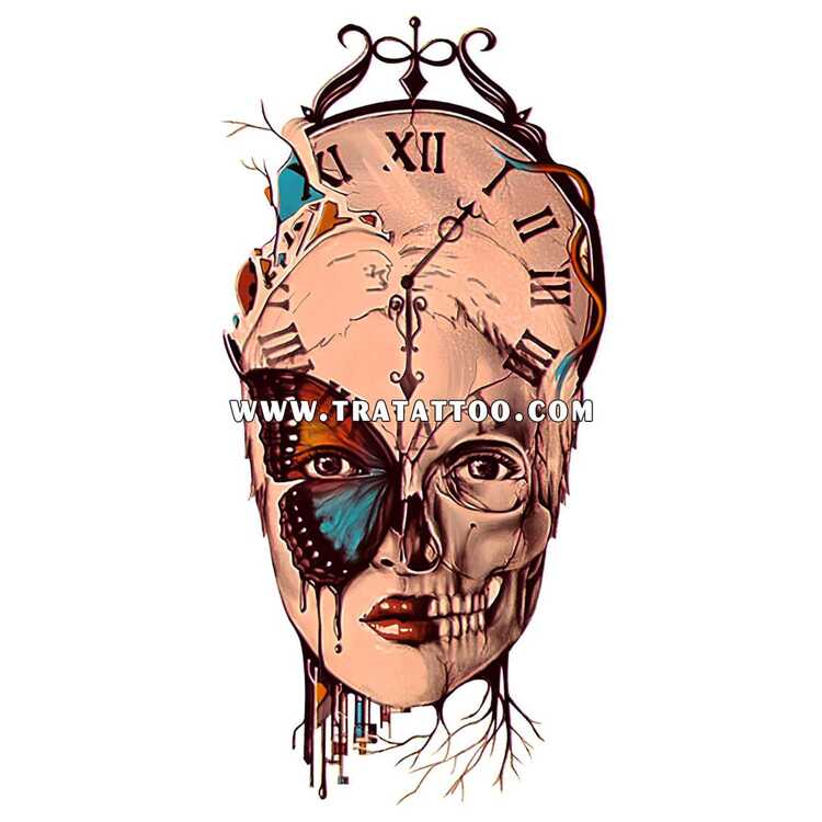 Тату-стикер "Time"