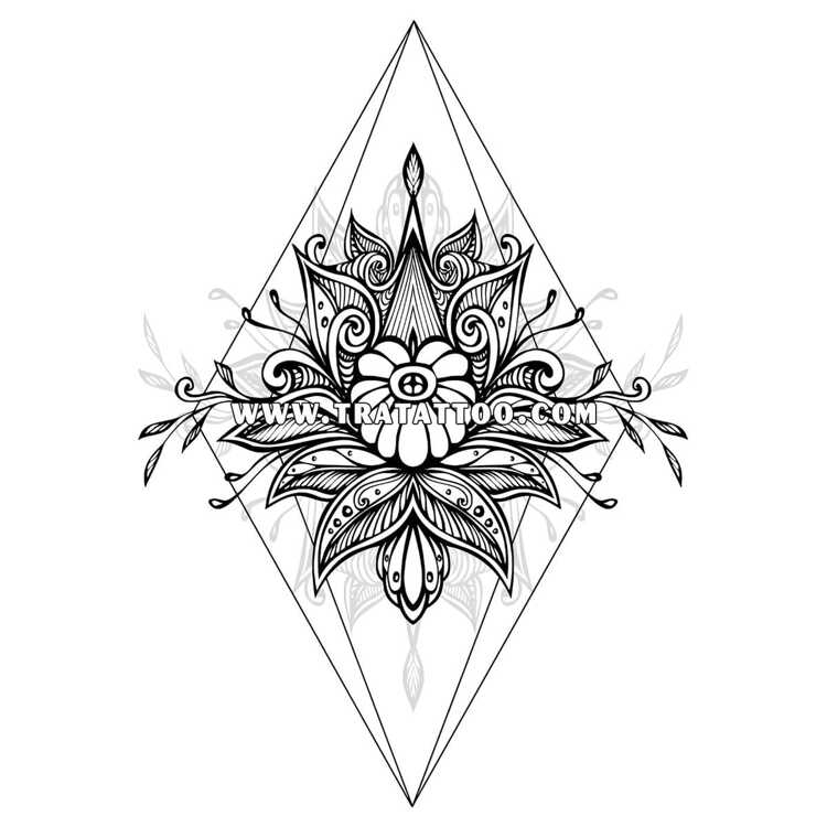 Тату-стикер "Flower"
