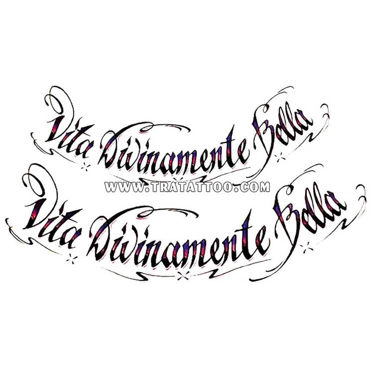 Тату-стікер "Dolce Vita"