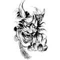 Тату-стикер "Evil"