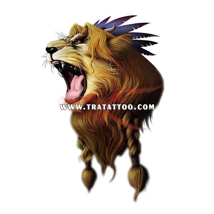 Тату-стикер "Lion"