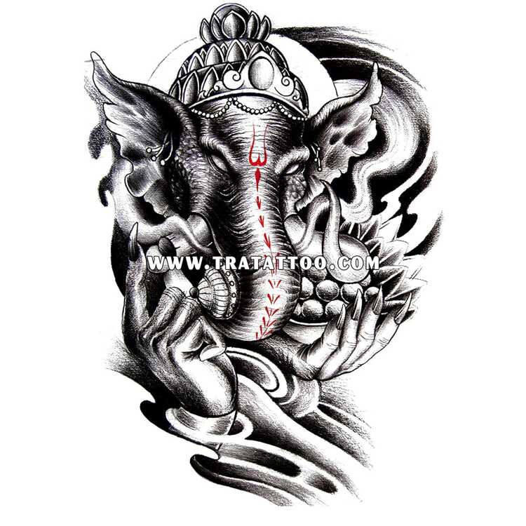 Тату-стикер "Ganesh"