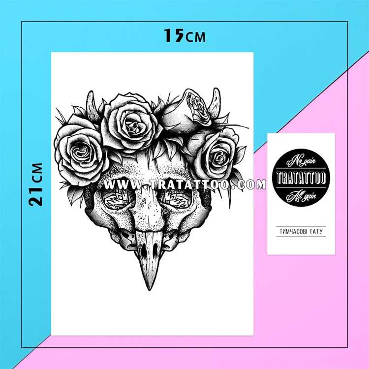 Тату-стикер "Roses"