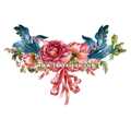 Тату-стикер "Пионы"