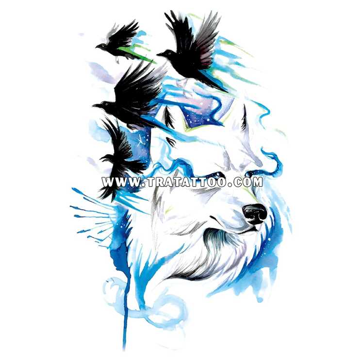 Тату-стикер "Wolf"