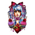Тату-стікер "Strawberry"