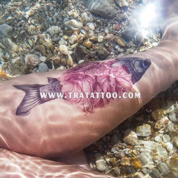 Тату-стикер "Fish"