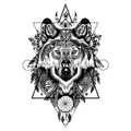 Тату-стикер "Wolf"