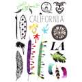Тату-стикер "CALIFORNIA"