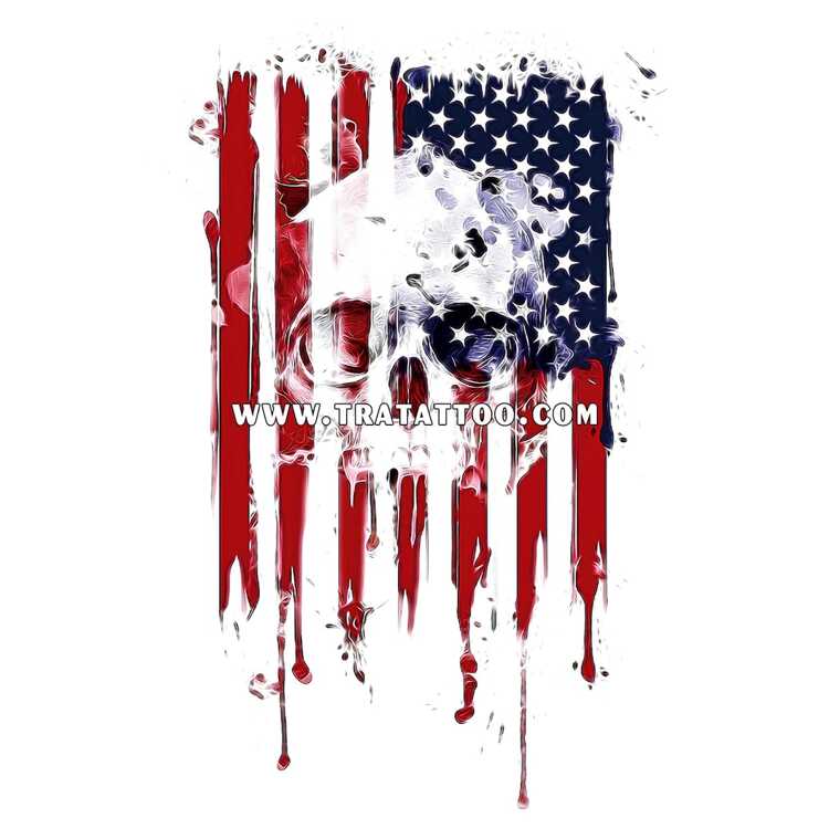 Тату-стикер "USA"