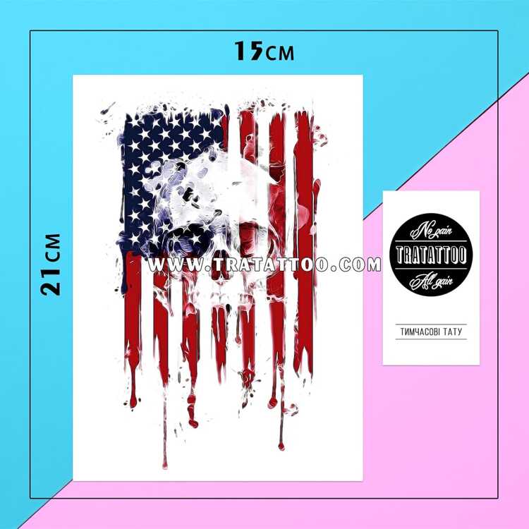 Тату-стикер "USA"