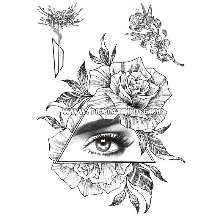Тату-стикер "Rose"